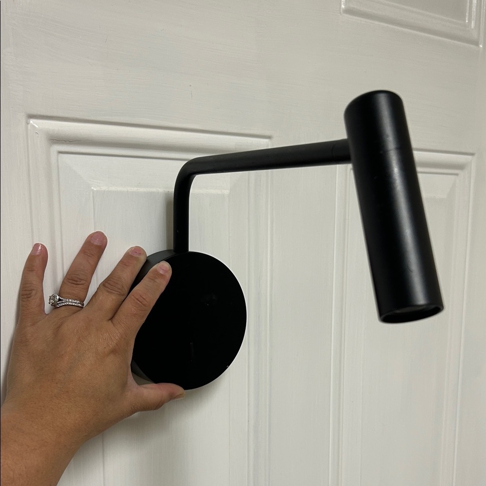 Wall light. Black and hardwire